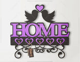 Laser Cut Key Holder Wall Mounted | SVG, DXF, AI |#013|